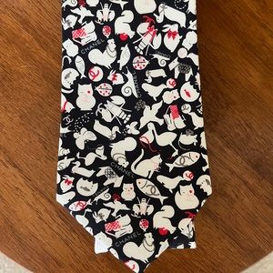 Chanel “baby animals” tie